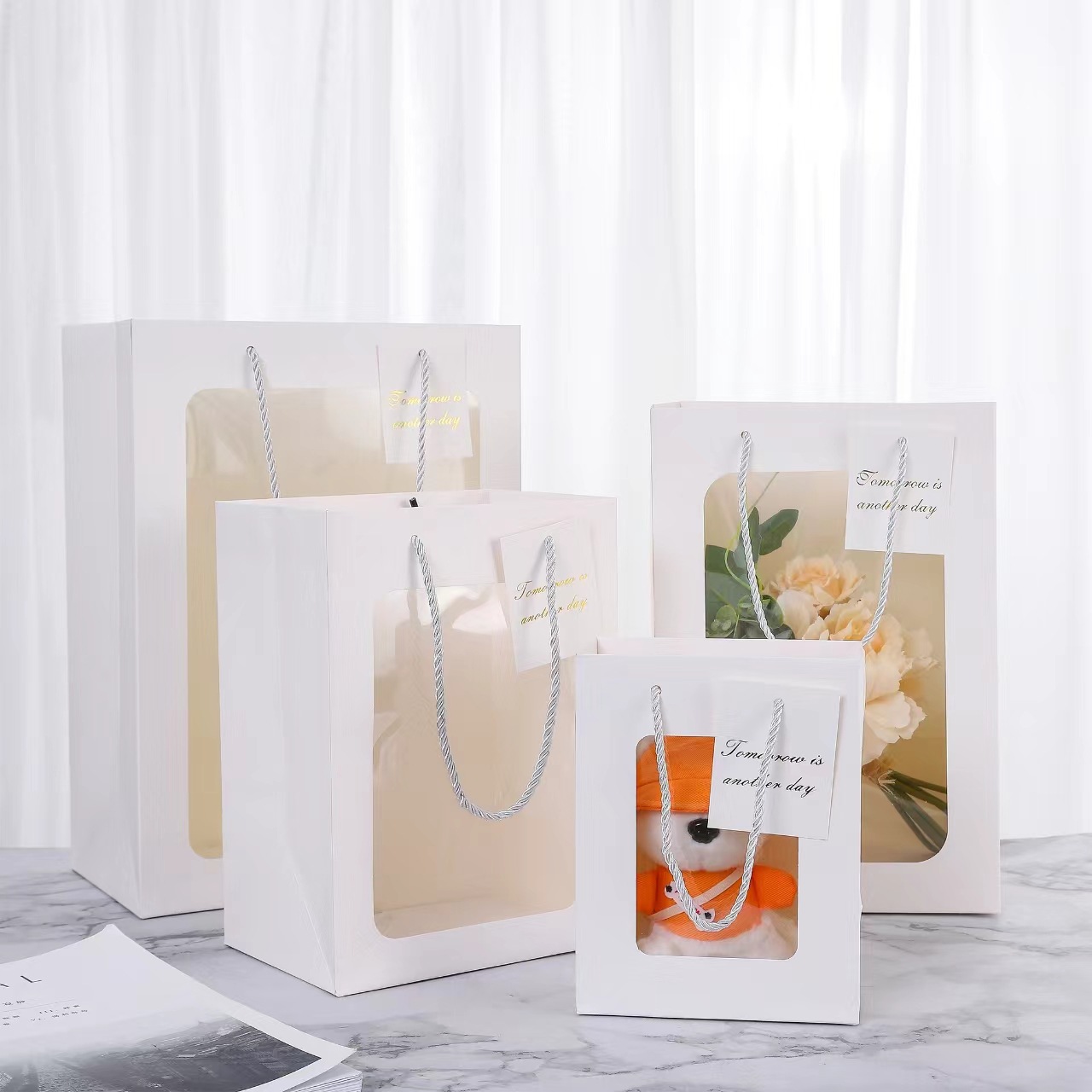 Eco-Friendly Transparent Window Gift Bags – Stylish And Functional Packaging For Gifts