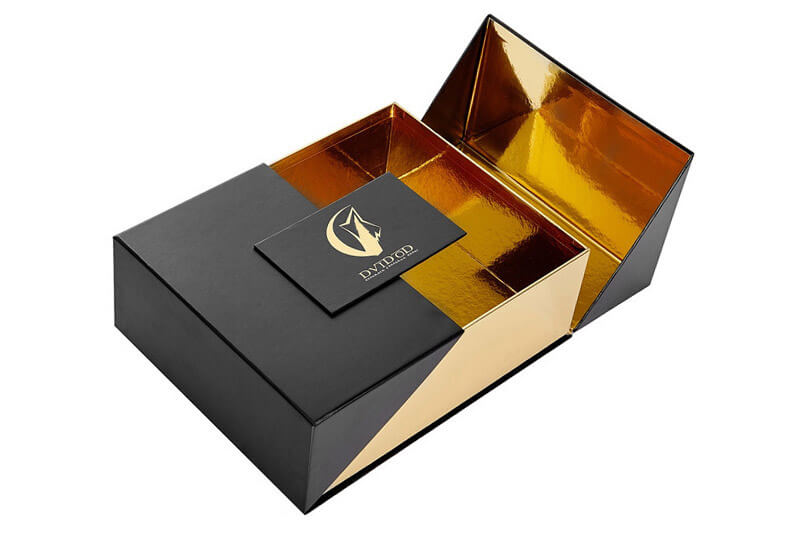 Luxury Double Door Rigid Paper Box for Cosmetics Packaging with Custom Logo