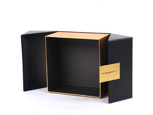 Luxury Double Door Rigid Paper Box for Cosmetics Packaging with Custom Logo