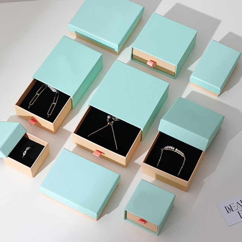 Luxury Custom logo Drawer Sliding Paper Cardboard Necklace Bracelet Jewelry Gift Box Packaging with Handle Luxury Custom logo Drawer Sliding Paper Cardboard Necklace Bracelet Jewelry Gift Box Packaging with Handle