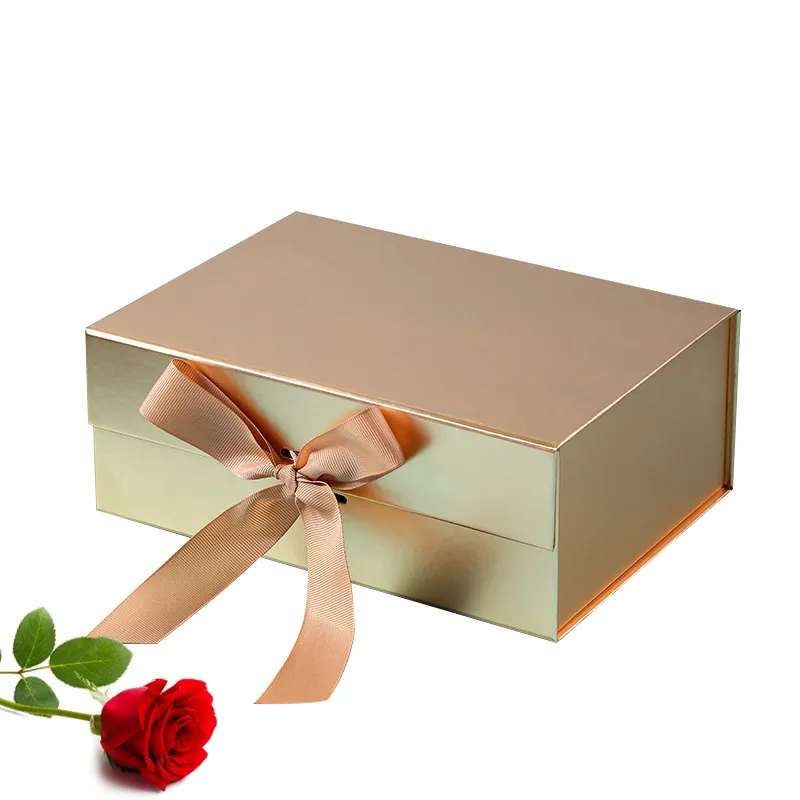 Custom logo White Foldable Garment Chocolate Gift Jewelry Magnetic Closing Packaging Paper Box With Ribbon Custom logo White Foldable Garment Chocolate Gift Jewelry Magnetic Closing Packaging Paper Box With Ribbon