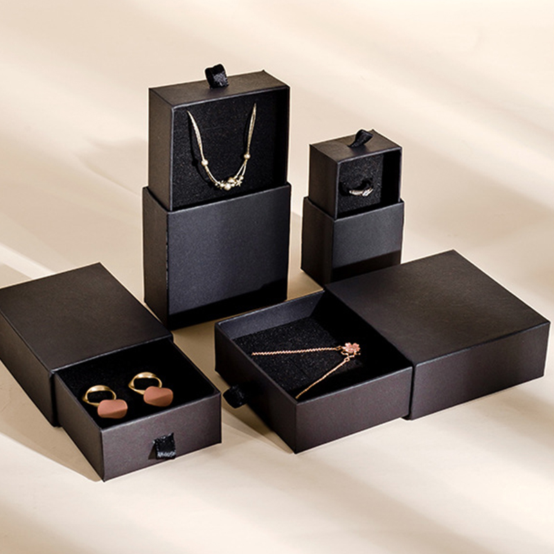 Custom Logo Sliding Drawer Cardboard Ring Jewelry Box Earring Bracelet Pendant Necklace Storage Packaging Jewelry Box Custom Logo Sliding Drawer Cardboard Ring Jewelry Box Earring Bracelet Pendant Necklace Storage Packaging Jewelry Box
