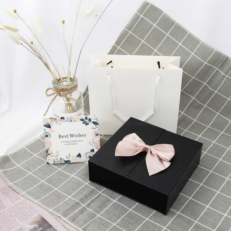 Custom Luxury Bowknot Handmade Embossed Matt Laminated Magnetic Rigid Paper Gift Boxes Set for Wedding Birthday Party Custom Luxury Bowknot Handmade Embossed Matt Laminated Magnetic Rigid Paper Gift Boxes Set for Wedding Birthday Party