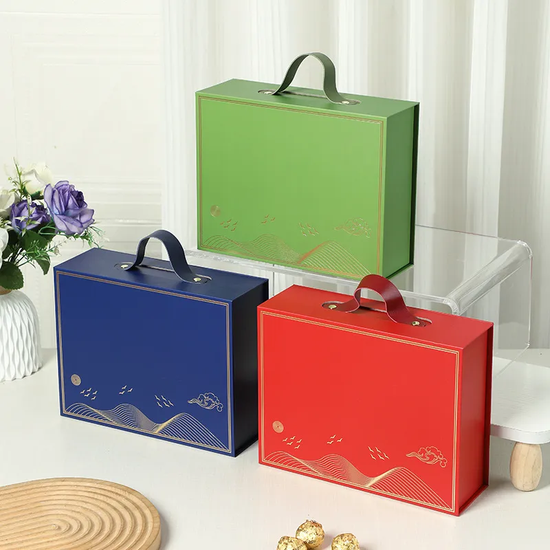 Customized Handmade Rigid Paperboard Jewelry Gift Box with Magnetic Closure Logo Design Embossing for High-end Valentine's Day