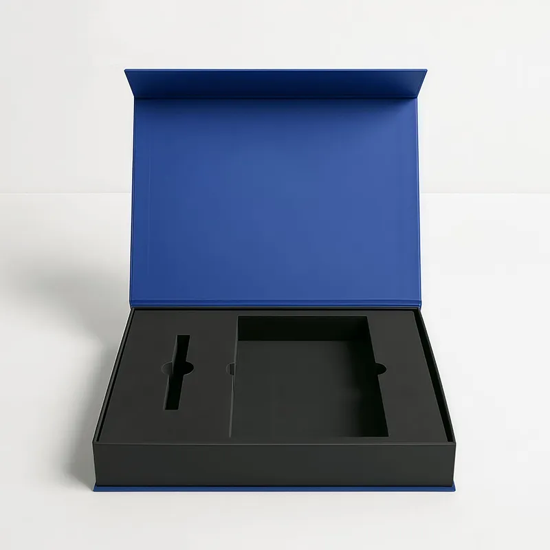 Customized Eco-friendly Book Shape Magnetic Box Cardboard Packaging Rigid Magnet Lid Closure Gift Box