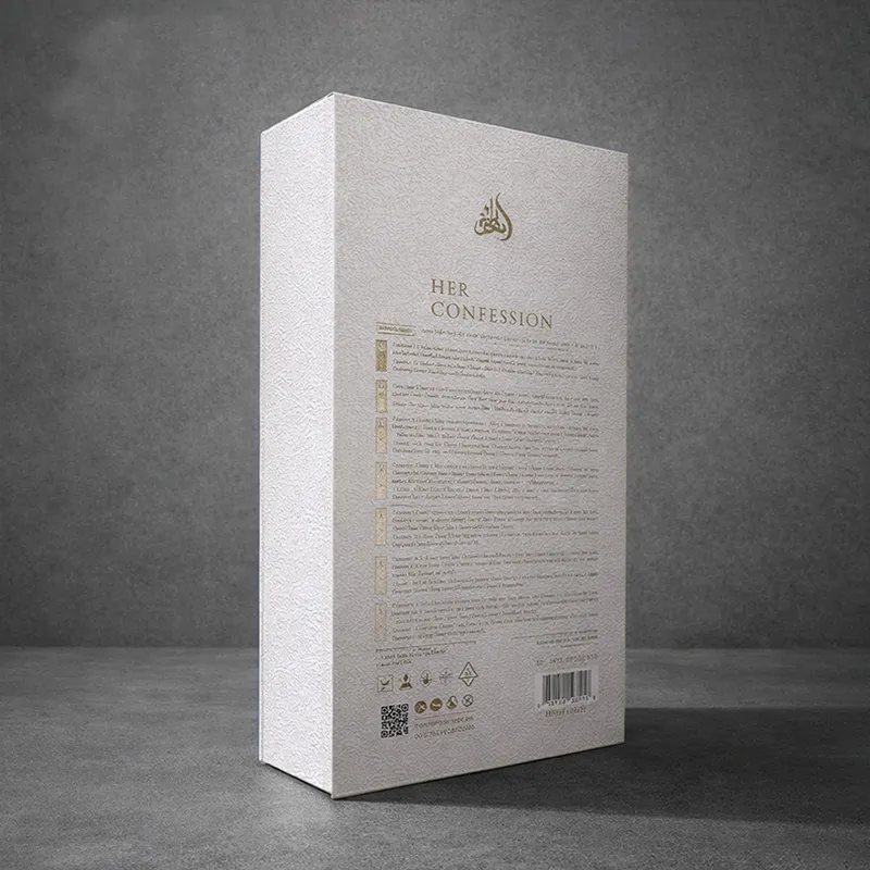 Book Shape Design Creative Perfume Box Fragrance Bottle Matt Lamination Sponge Custom Logo Arabic Essential Oil Packaging Boxes