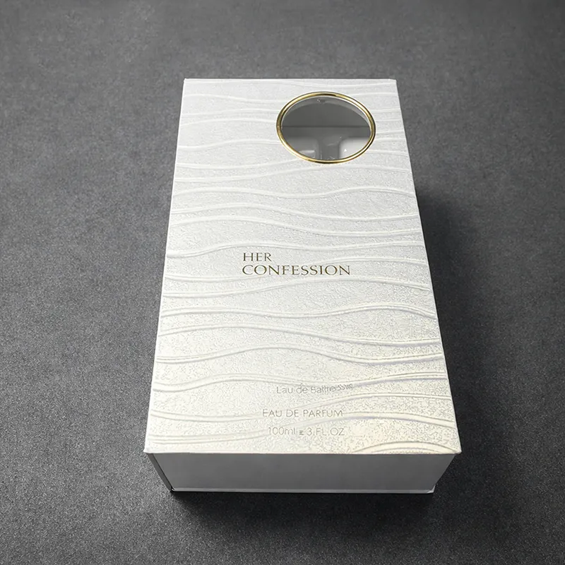 Book Shape Design Creative Perfume Box Fragrance Bottle Matt Lamination Sponge Custom Logo Arabic Essential Oil Packaging Boxes