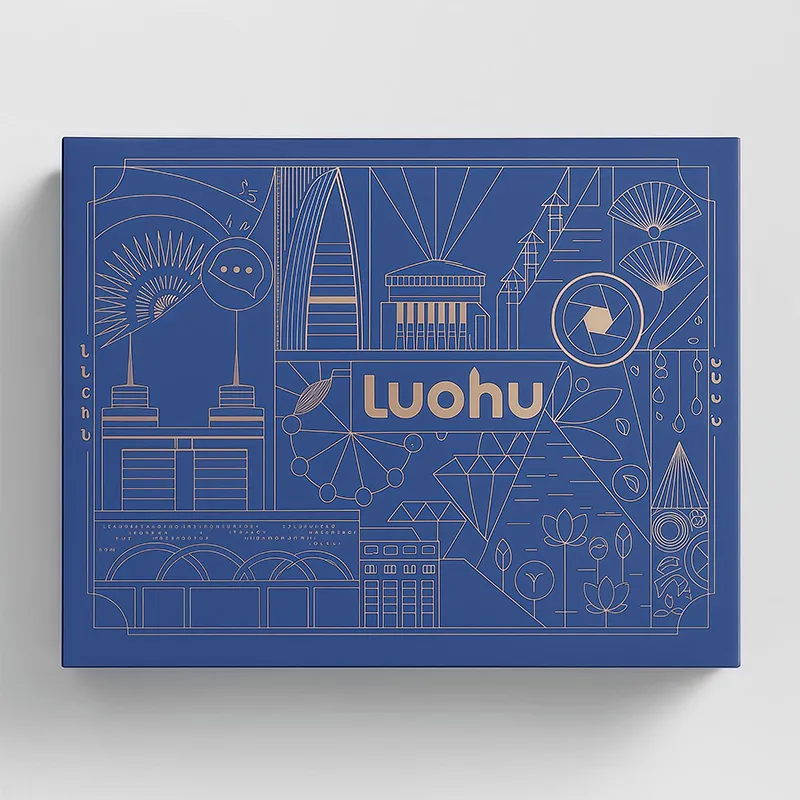 Customized Eco-friendly Book Shape Magnetic Box Cardboard Packaging Rigid Magnet Lid Closure Gift Box
