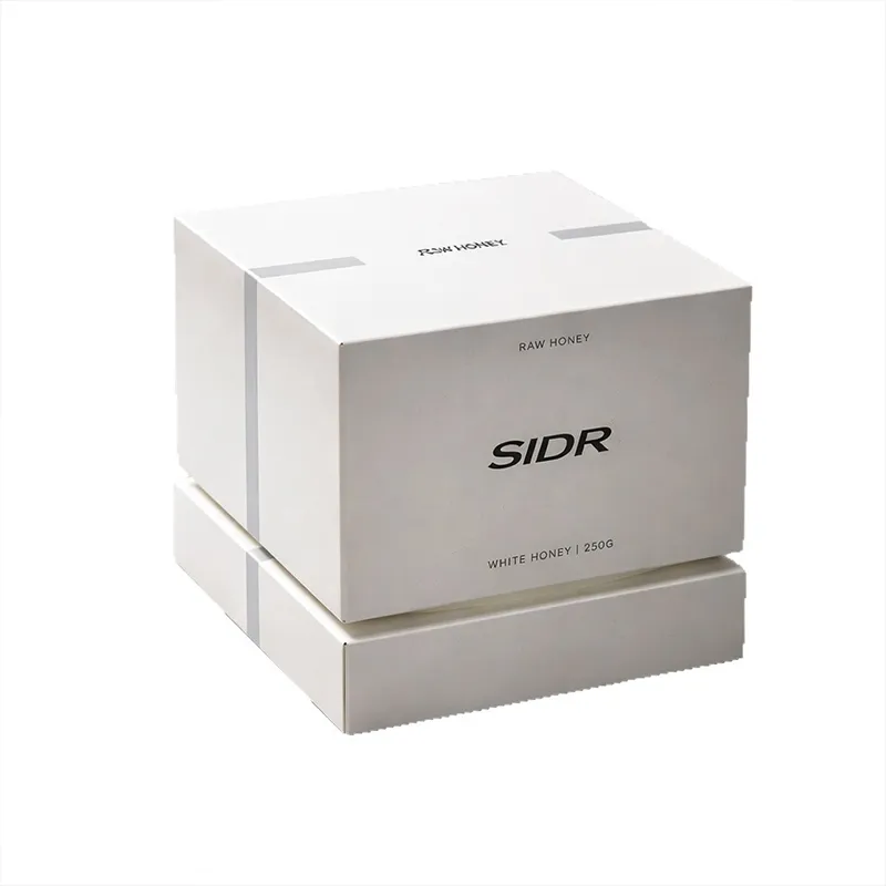 Custom Luxury Eco-Friendly Scented Candle Box Empty Rigid Paper Cardboard Gift Packaging Glossy UV Embossed Matt Laminated