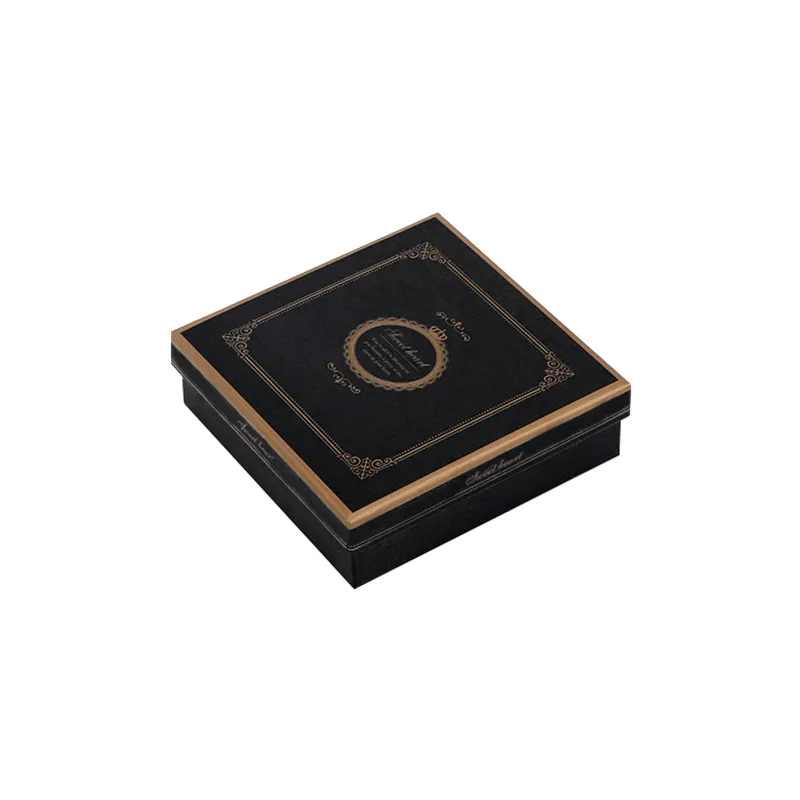 Customized Recyclable Valentine's Day Chocolate Quadrate Gift Box Embossing Sponge Lining Custom Logo Luxury Sweets Packaging