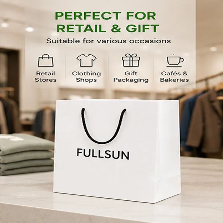 Custom Logo Moisture Proof Waterproof Reusable Paper Shopping Bags Custom Color Eco-Friendly Gift Retail Packaging Bags