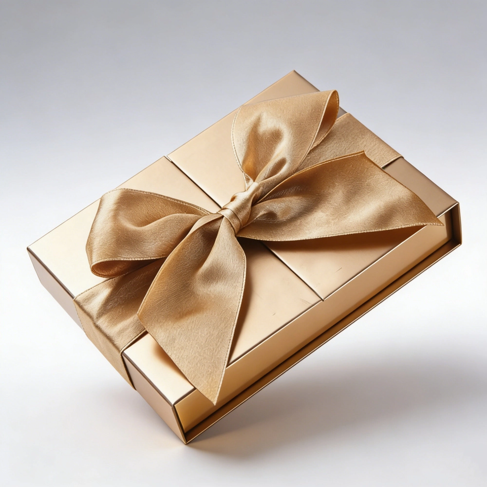 Customized Embossed UV Coated With Bowknot Double-door Magnetic Gift Box for Valentine's Day Boxes