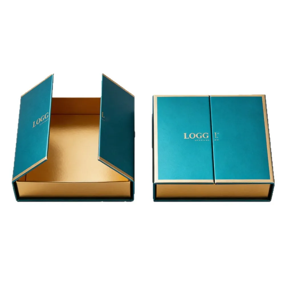 Customized Embossed UV Coated With Bowknot Double-door Magnetic Gift Box for Valentine's Day Boxes
