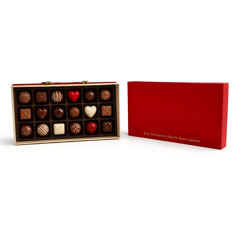Wholesale Custom Logo Recyclable Luxury Rigid Cardboard Chocolate Gift Paper Box for Candy and Macaron Packaging