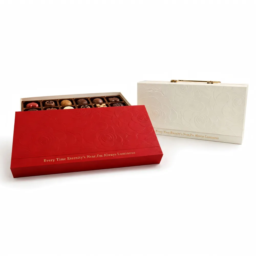 Wholesale Custom Logo Recyclable Luxury Rigid Cardboard Chocolate Gift Paper Box for Candy and Macaron Packaging
