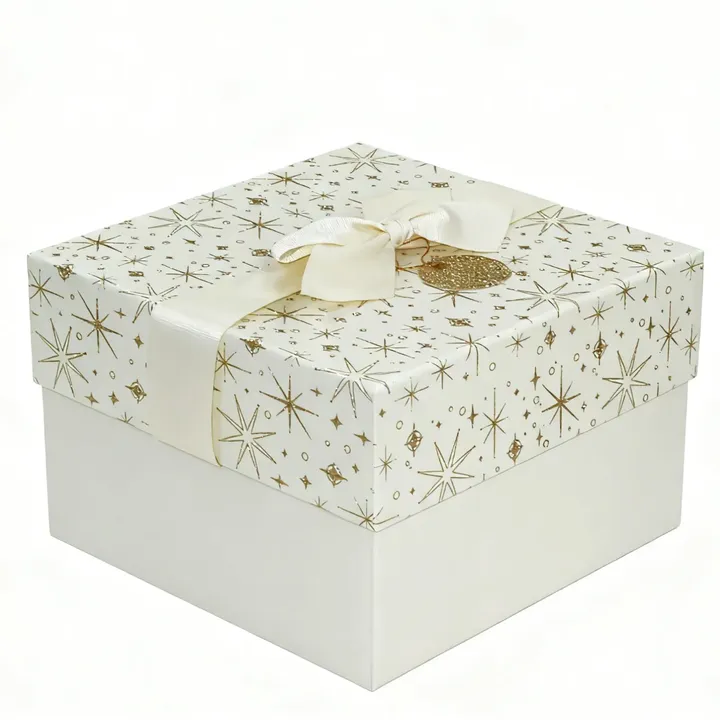 Customized Two Pieces Box Cardboard Hard Box Embossing or Debossing Gold Foil Stamping UV Coating Gift Packaging for Cosmetic