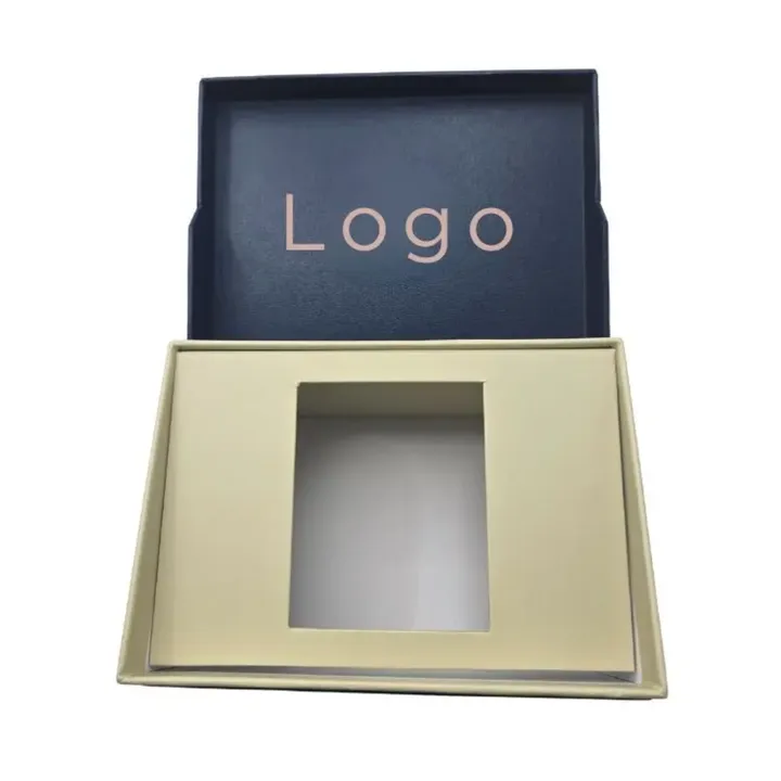 Customized High-end Watch Rigid Linked Box Recycled Paperboard Spot UV Gold Foil Label Closure Handle for Watch Gifts Cosmetics