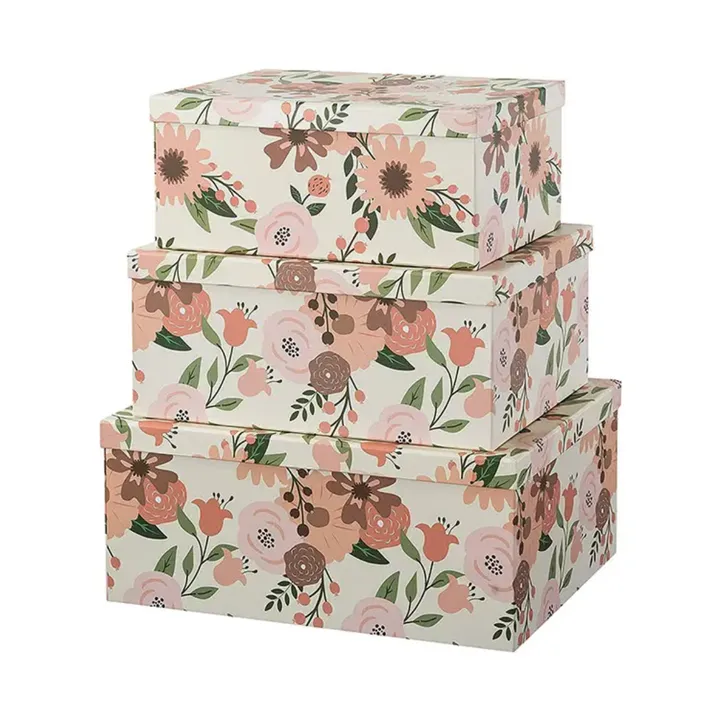 Customized Two Pieces Box Cardboard Hard Box Embossing or Debossing Gold Foil Stamping UV Coating Gift Packaging for Cosmetic