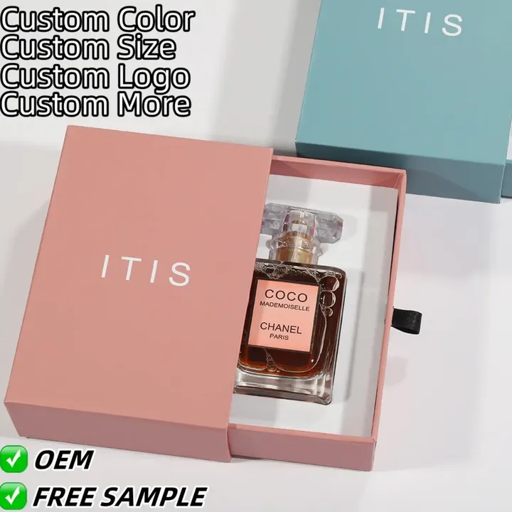 Customized Perfume Cardboard Hard Box with CMYK Pantone Color on Top and Bottom for Cosmetic Perfume Watch Jewelry Packaging Box