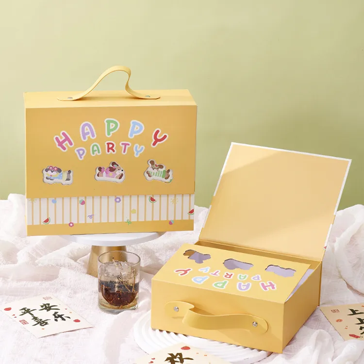 Customized Eco-Friendly Recycled Corrugated Cardboard Paper Tube Birthday Gift Box Magnetic Closure Sponge Gifting Packaging
