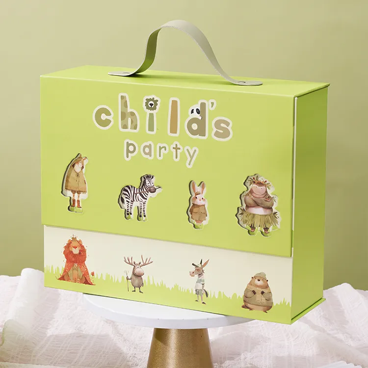 Customized Eco-Friendly Recycled Corrugated Cardboard Paper Tube Birthday Gift Box Magnetic Closure Sponge Gifting Packaging