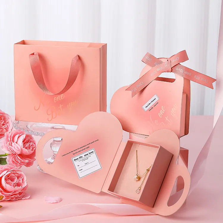 Embossed Rose Collection Waterproof Portable Jewelry Box Debossed Print Rings Earrings Watch Storage Drawer Flip Lid Rigid