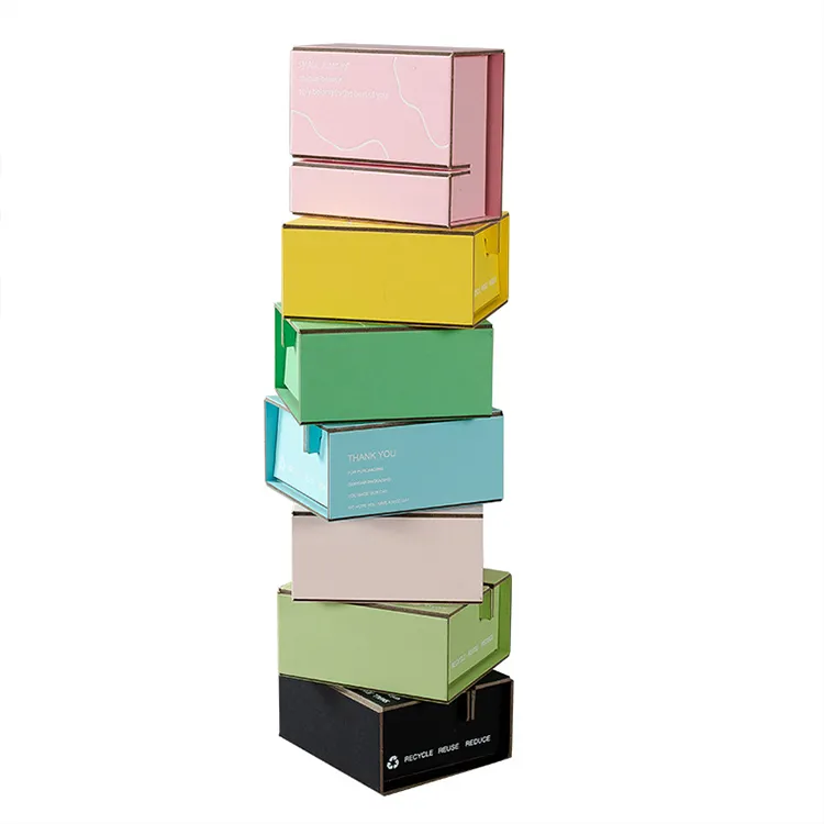 Custom Logo Flat Rigid Paperboard Jewelry Packaging Box with Magnetic Closure Handle Embossing Gift Packaging