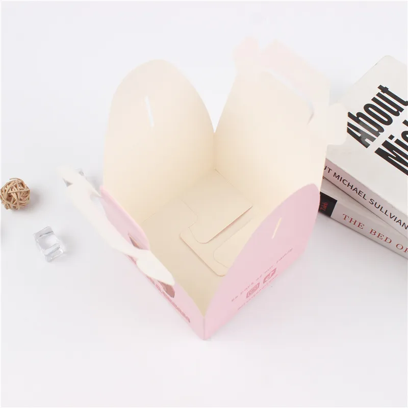 Bakery Rigid Paper Boxes Food-Grade Custom Printed Handle Matt Lamination Embossing UV Coating Recyclable Recycled Materials